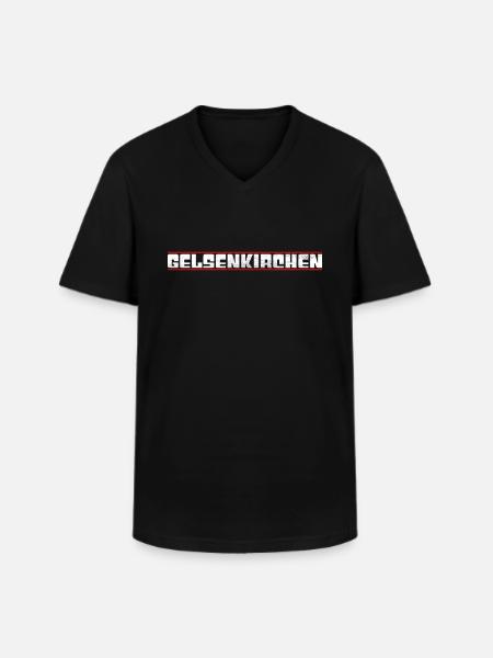 Gelsenkirchen - Men's V-Neck T-Shirt - black