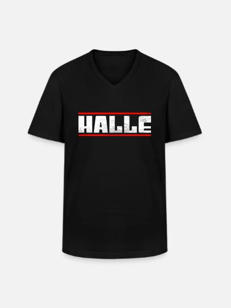 Hall - Men's V-Neck T-Shirt - black