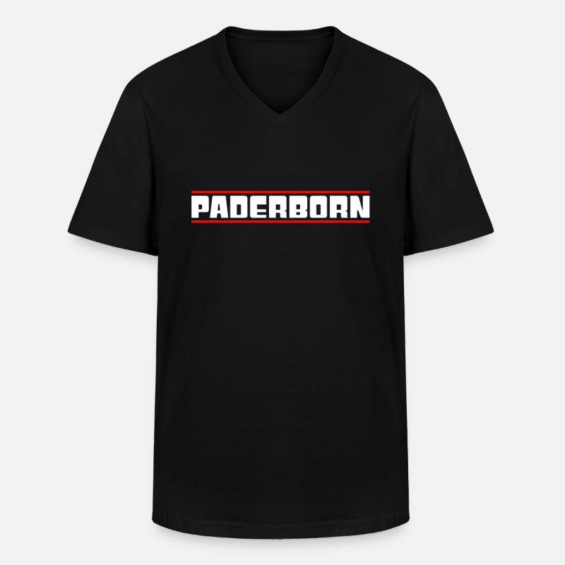 Paderborn - Men's V-Neck T-Shirt - black
