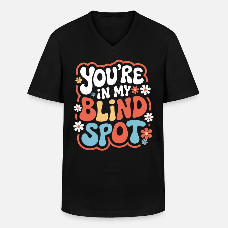 Blinde Blindheit Sehbehinderte Menschen - Männer-T-Shirt mit V-Ausschnitt - Schwarz