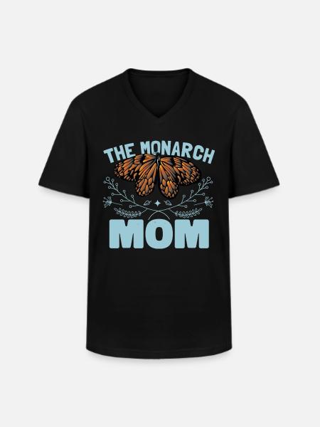 Die Monarch Mama - Männer-T-Shirt mit V-Ausschnitt - Schwarz
