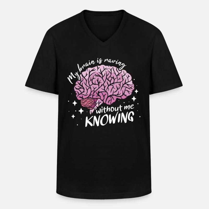 Epilepsie-Bewusstsein - Männer-T-Shirt mit V-Ausschnitt - Schwarz