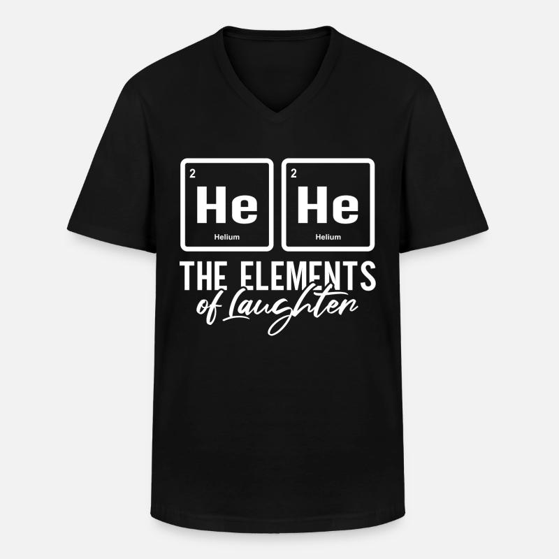 Periodensystem-Witz - Männer-T-Shirt mit V-Ausschnitt - Schwarz