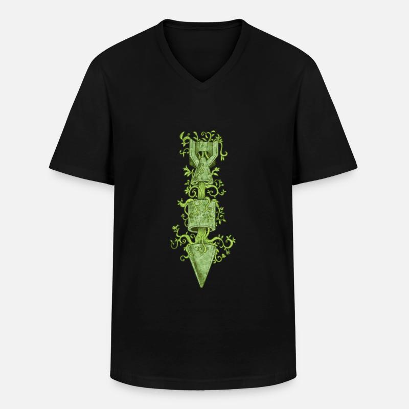 Die Herrschaft der Natur - Männer-T-Shirt mit V-Ausschnitt - Schwarz