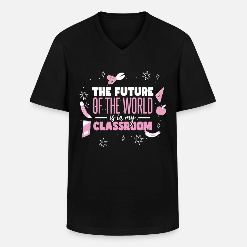 Teil des Teams Baseball Dad - Männer-T-Shirt mit V-Ausschnitt - Schwarz