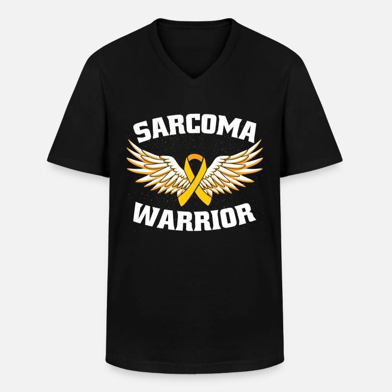 Sarkom-Krieger - Männer-T-Shirt mit V-Ausschnitt - Schwarz
