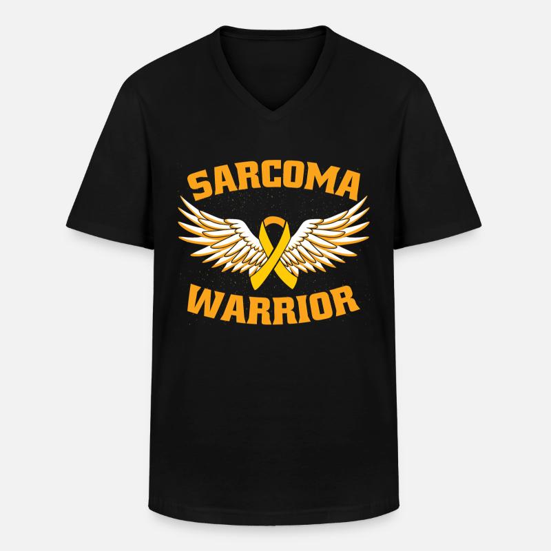 Sarcoma Warrior - Men's V-Neck T-Shirt - black