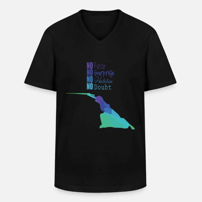 Kendo - Männer-T-Shirt mit V-Ausschnitt - Schwarz