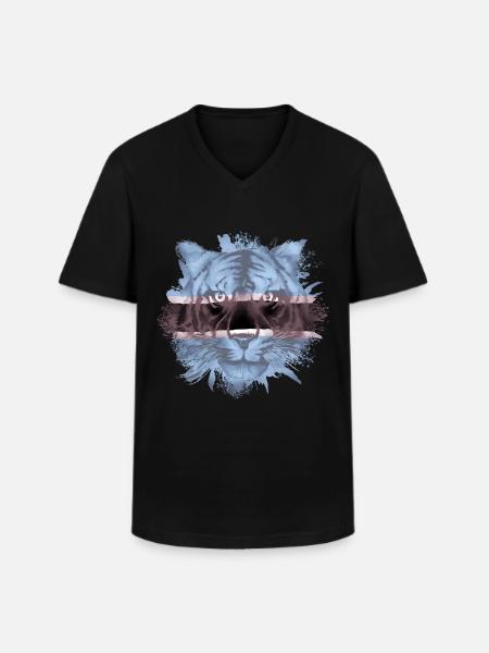 Botswana - Men's V-Neck T-Shirt - black
