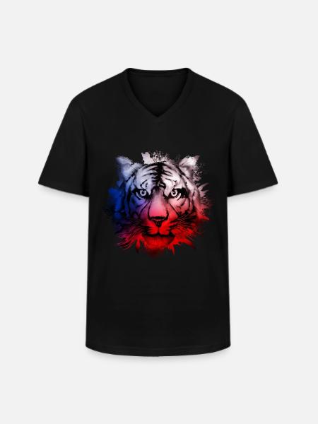 Czech Republic - Men's V-Neck T-Shirt - black