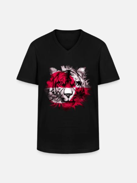 Greenland - Men's V-Neck T-Shirt - black