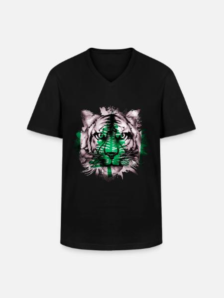 Norfolk Island - Men's V-Neck T-Shirt - black