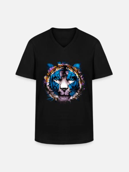 Northern Mariana Islands - Men's V-Neck T-Shirt - black