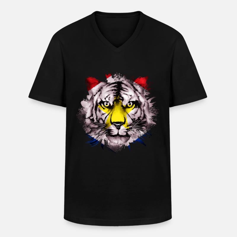 Saba - Men's V-Neck T-Shirt - black