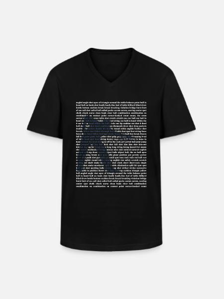 Billiard pocket billiard - Men's V-Neck T-Shirt - black
