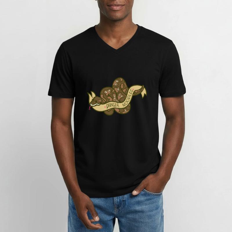 Python Männer-T-Shirt mit V-Ausschnitt