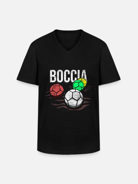 boccia - Men's V-Neck T-Shirt - black