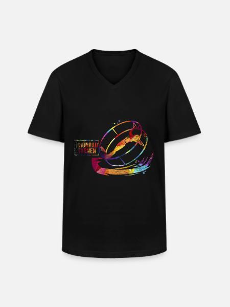 Gymnastics Turner Gift - Men's V-Neck T-Shirt - black