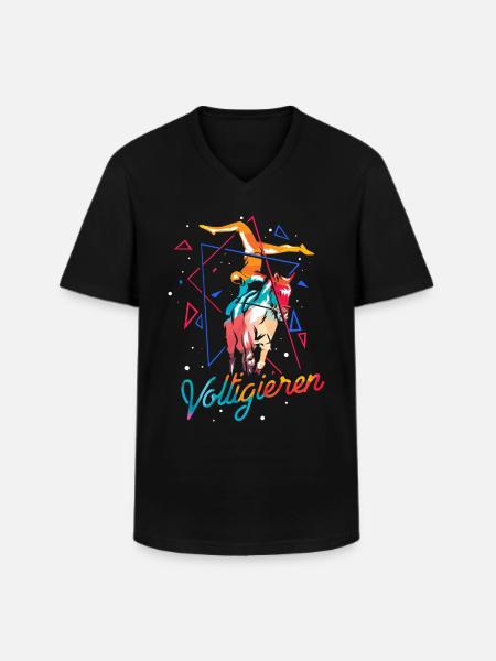 Vaulting - Men's V-Neck T-Shirt - black