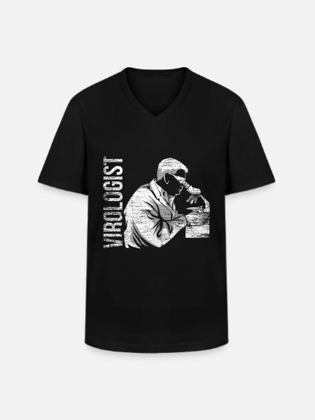 Virologist Virology Gift - Men's V-Neck T-Shirt - black