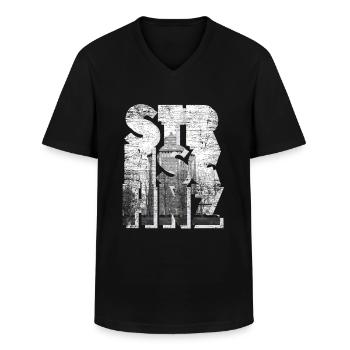 Sternschanze Geschenk - Männer-T-Shirt mit V-Ausschnitt - Schwarz - Vorne - AI Model Male 178 dark (178cm)