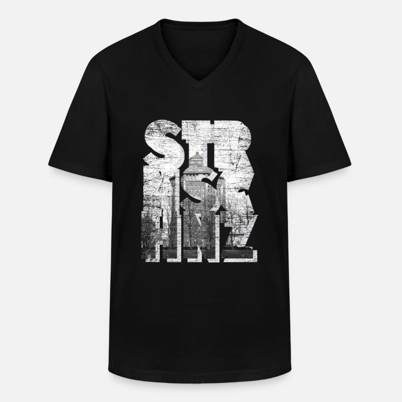 Sternschanze Geschenk - Männer-T-Shirt mit V-Ausschnitt - Schwarz