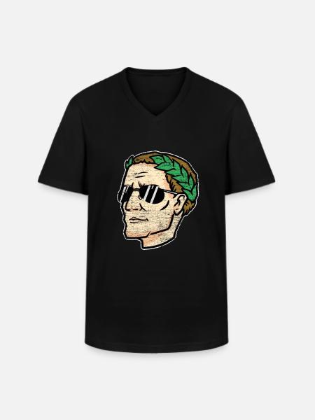 Julius Ceasar's gift - Men's V-Neck T-Shirt - black