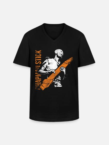 Chapman stick gift - Men's V-Neck T-Shirt - black