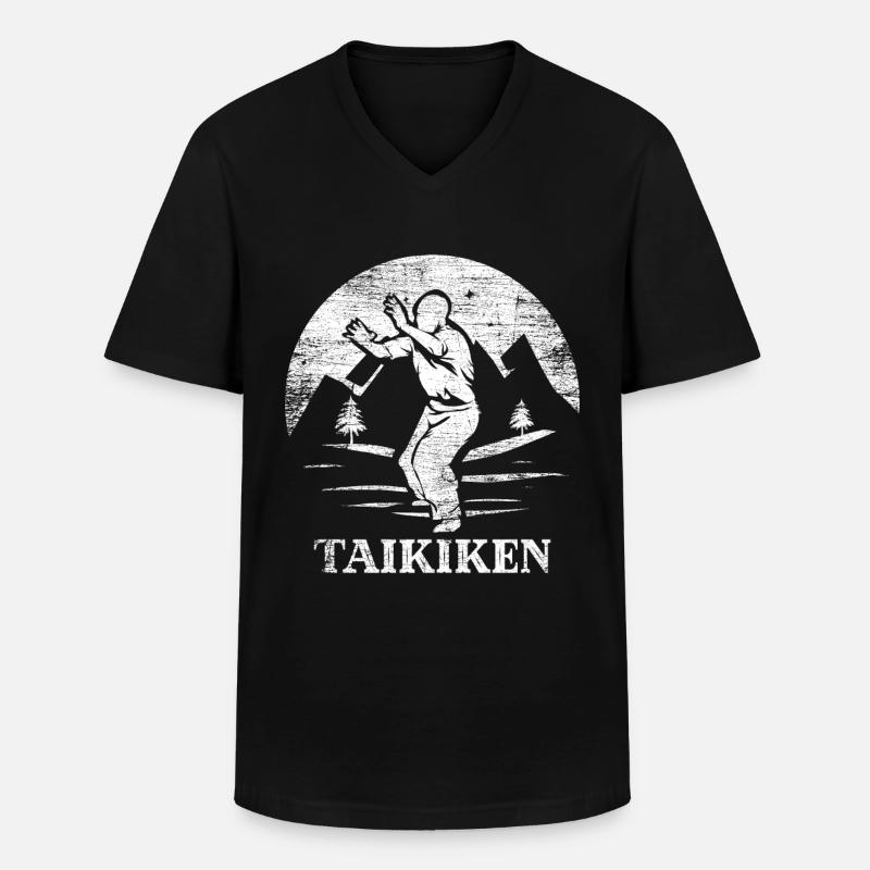 Taikiken Geschenk - Männer-T-Shirt mit V-Ausschnitt - Schwarz