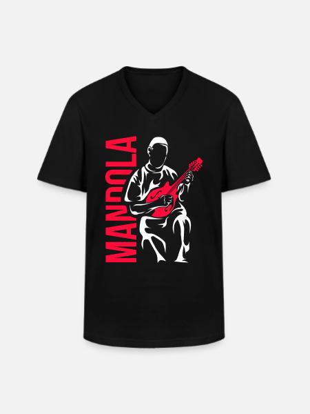 Mandola gift - Men's V-Neck T-Shirt - black