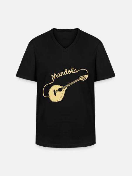 Mandola Geschenk - Männer-T-Shirt mit V-Ausschnitt - Schwarz