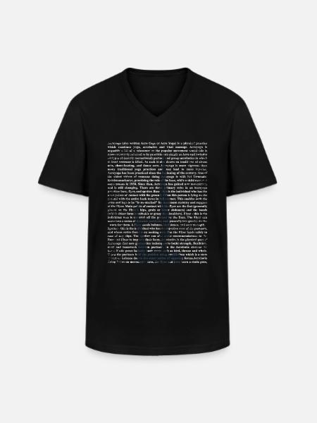 Akroyoga gift - Men's V-Neck T-Shirt - black