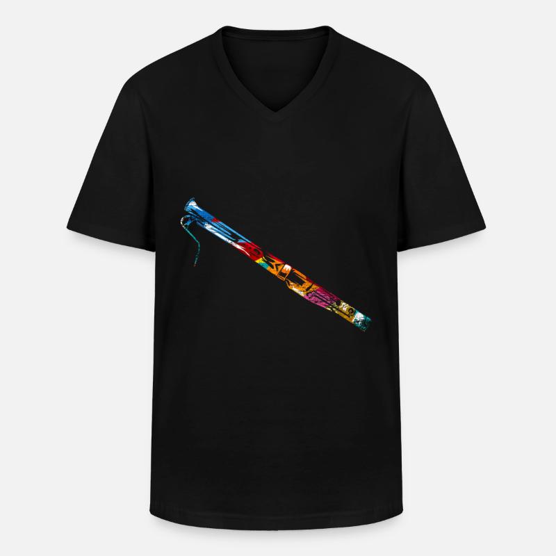 Fagott Geschenk - Männer-T-Shirt mit V-Ausschnitt - Schwarz