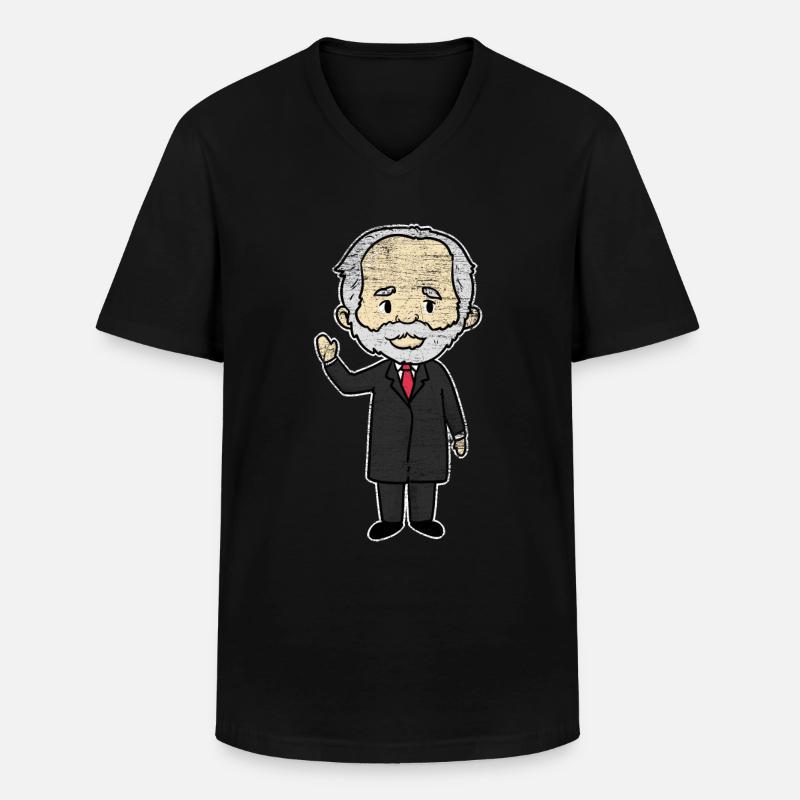 Pyotr Tchaikovsky Komponist - Männer-T-Shirt mit V-Ausschnitt - Schwarz