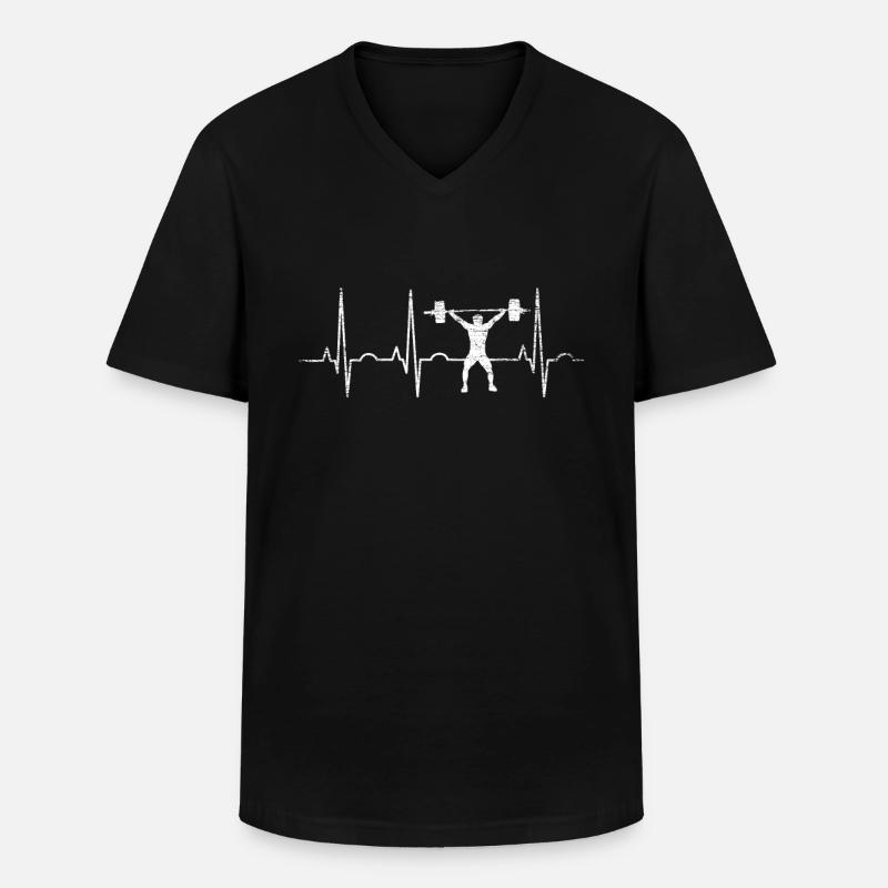 Krafttraining Geschenk - Männer-T-Shirt mit V-Ausschnitt - Schwarz