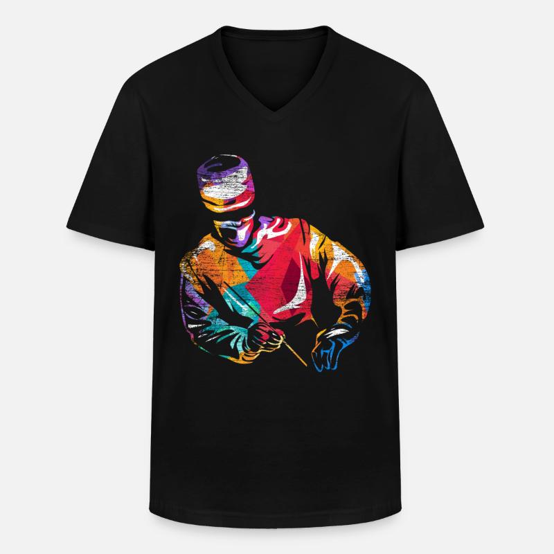 Neurochirurg Gehirn Geschenk - Männer-T-Shirt mit V-Ausschnitt - Schwarz