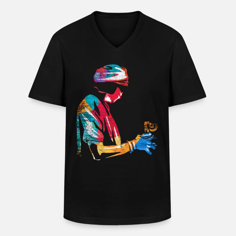 Anästhesist - Männer-T-Shirt mit V-Ausschnitt - Schwarz