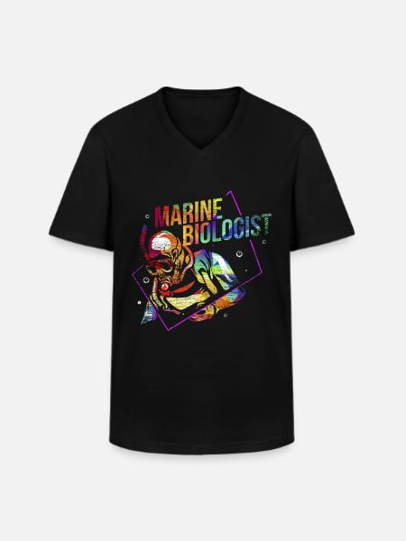 Marine biology gift - Men's V-Neck T-Shirt - black