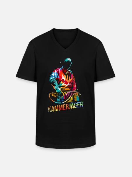 Kammerjäger Work Gift - Men's V-Neck T-Shirt - black