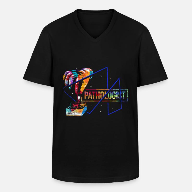 Pathological pathology - Men's V-Neck T-Shirt - black
