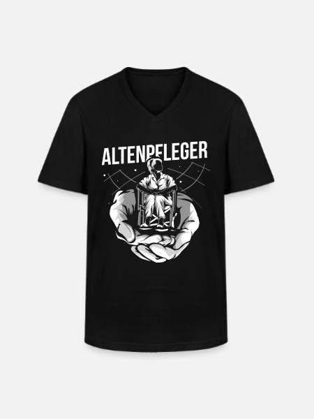 Geriatric nurse gift - Men's V-Neck T-Shirt - black