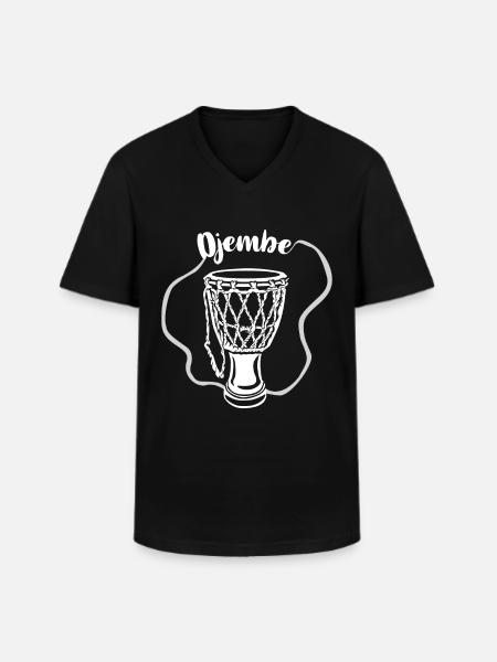 Djembe gift - Men's V-Neck T-Shirt - black