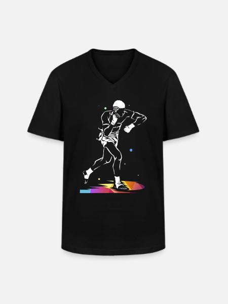 Muay Thai - Men's V-Neck T-Shirt - black