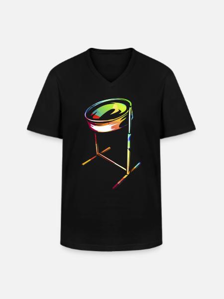 Steelpan gift - Men's V-Neck T-Shirt - black