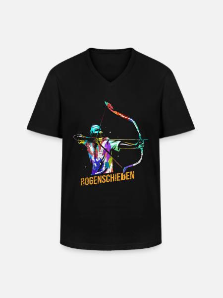 Archery Gift - Men's V-Neck T-Shirt - black