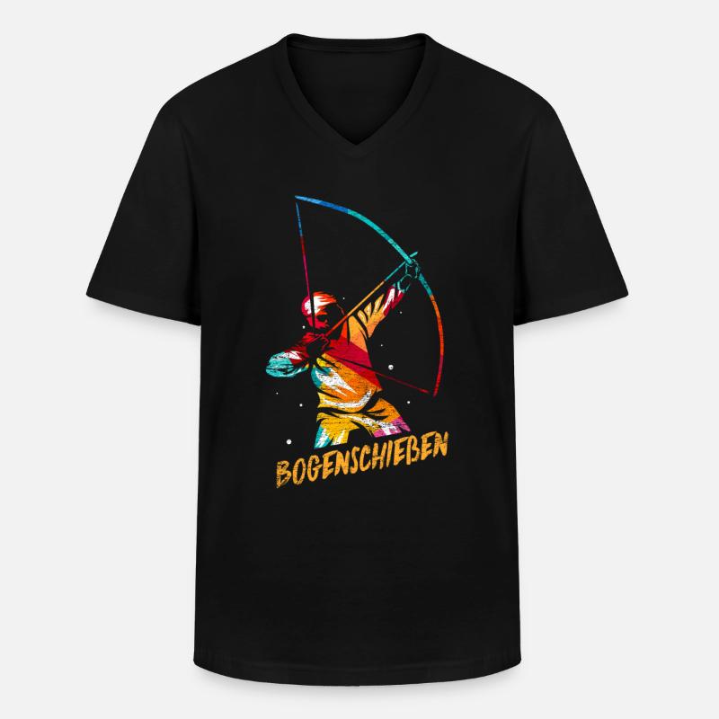 Archery Gift - Men's V-Neck T-Shirt - black