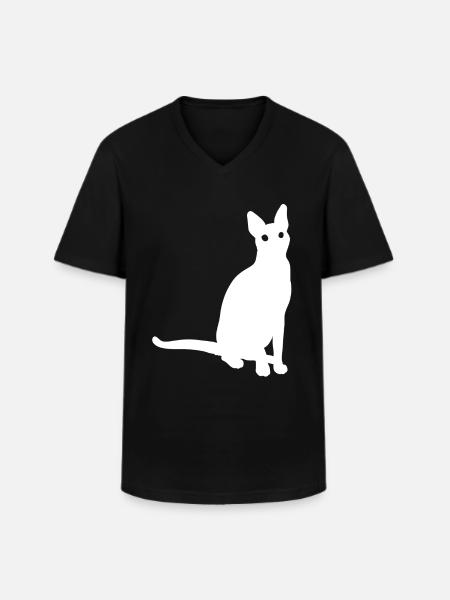 German Rex Geschenk - Männer-T-Shirt mit V-Ausschnitt - Schwarz