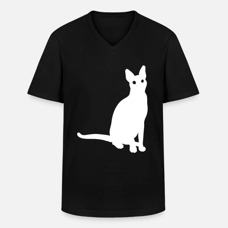German Rex Geschenk - Männer-T-Shirt mit V-Ausschnitt - Schwarz