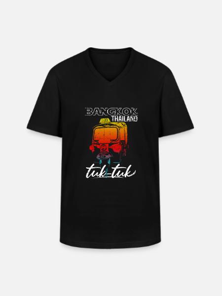 Bangkok Thailand Tuk Tuk - Men's V-Neck T-Shirt - black