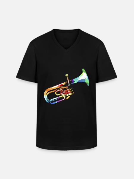 althorn - Men's V-Neck T-Shirt - black
